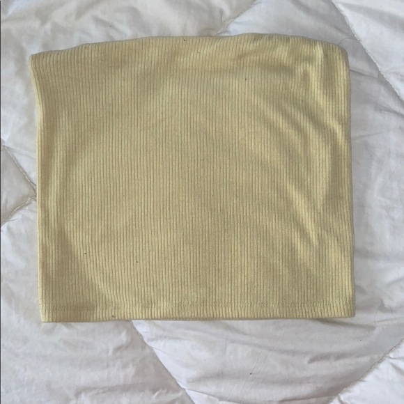 American Eagle Outfitters Tops - soft yellow tube top